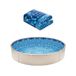 VEVOR Revêtement de Piscine Ronde, 914x147 cm, Doublure Durable de Style Chevauchement Vinyle Calibre Standard, Résiste à l'Usure, Rétention d'Eau, pour Piscines Hors Sol à Parois de Hauteur 137 cm