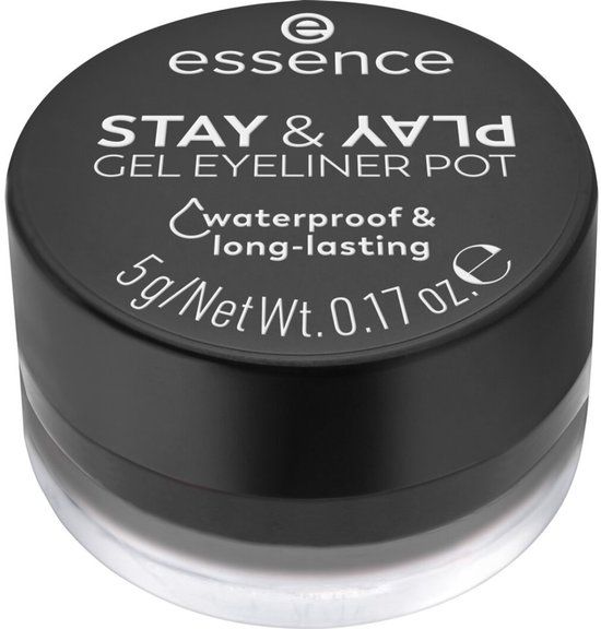 Essence STAY & PLAY Eyeliner Gel Pot 01 Black