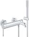 GROHE Essence Badkraan met omstel en koppelingen met douchegarnituur Chroom