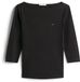 Tommy Hilfiger T-shirt femme manches longues noir coton XXL