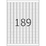 HERMA Special - Papier - mat - verwijderbare zelf-klevende laag - wit - 25.4 x 10 mm 4725 etiket(ten) (25 vel(len) x 189 etiketten