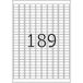 HERMA Special - Papier - mat - verwijderbare zelf-klevende laag - wit - 25.4 x 10 mm 4725 etiket(ten) (25 vel(len) x 189 etiketten