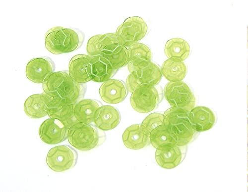 INNSPIRO pailletten - transparant - groen - 7 mm - 500 g - 37500 U - ca.