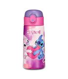 Seven Kid Stitch Drinkfles, paars, 460 ml, roestvrij staal, BPA-vrij, luchtdicht, 12 uur warm/24 uur koud, lekvrij, herbruikbaar, school, sport, reizen, meisjes, cadeau-idee