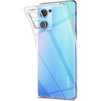 Phonillico® Case voor Oppo Reno 7 5G - Siliconen TPU Transparante bescherming Zacht dun