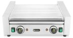 HENDI Plaque de cuisson à roulettes – 2 zones, 14 roues, 230V/1230W, 566x640x(H)192mm