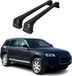OMAC Porte-bagages de toit transversaux Convient pour VW Touareg I 2002-2010 – 2 barres – Verrouillable – Aluminium Noir
