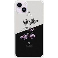 Apple Bedrukt siliconen hoesje compatibel met iPhone 15 Plus Yin et Yang