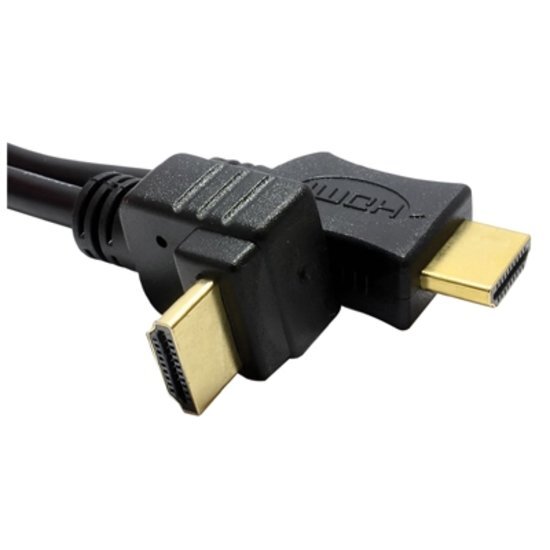 ELECTROVISION HDMI kabel 1.4 recht naar hoek - 5 meter