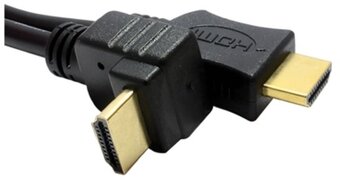 ELECTROVISION HDMI kabel 1.4 recht naar hoek - 5 meter