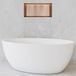 Hotbath Inbouwnis - 30 x 60 x 10 cm - Frameless - met LED-verlichting - Geborsteld Koper PVD