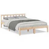 vidaXL Cadre de lit Pin massif Extra long 140x220 cm