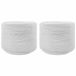 vidaXL Katoenen Touw 2 st 2 mm 100 m Wit 100% katoen