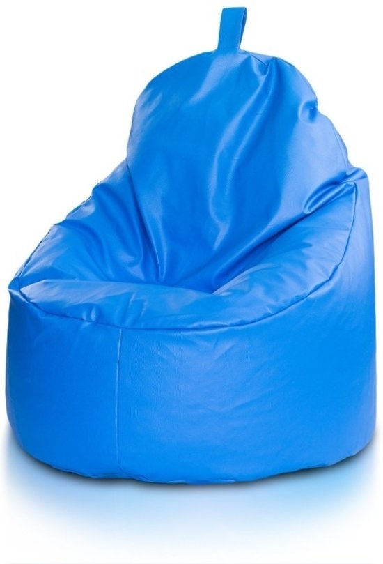 Viking Choice Zitzak fauteuil lichtblauw - zitkussen relaxkussen - gevuld - kunstleer