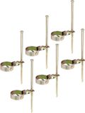 Alberts 842994 schommelanker | voor bevestiging aan de grond | elektrolytisch geel verzinkt | lengte 390 mm | klem-Ø 80 mm | Set van 6