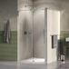 Brauer Stellar - Nisdeur - 2-Delig - Draaiend - Helder Glas - 100 x 200 cm - Omkeerbaar - incl. Glascoating - PVD RVS-Kleurig Geborsteld