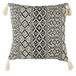 HOME DECO FACTORY Etnische pompons beige 40 x 40 cm decoratieve stof interieur kussen katoen