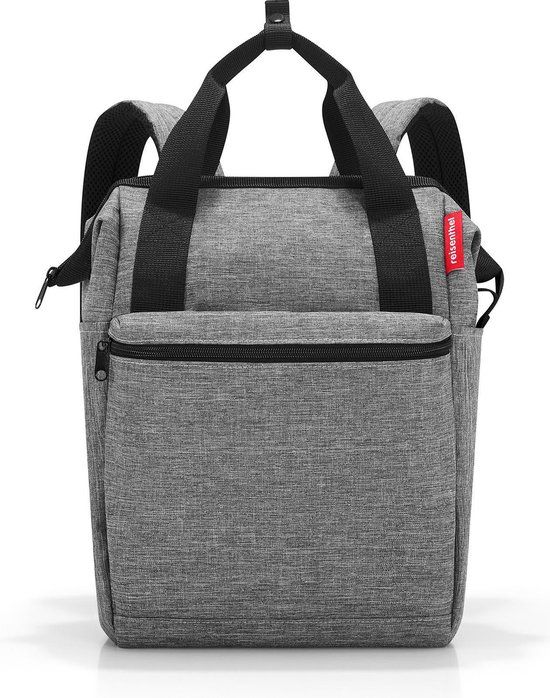 Reisenthel Allrounder R Schouder/ Rugtas - Twist Silver Grijs - 12L - Polyester