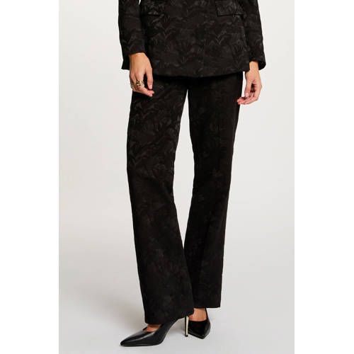 Morgan bootcut regular waist broek zwart