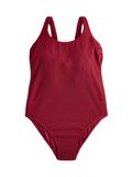 Next Dames F-K Maillot de bain Tissu froissé Col rond Sans manches Berry Red