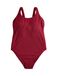 Next - Dames - Maillot de bain F-K en tissu froissé à col bas - Rouge
