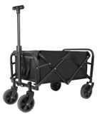 StarTech Opvouwbare tuinkarik – Campingkar – 4 wielen – verstelbare handgreep – draagvermogen 75 kg – zwart