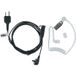 Vhbw Oreillette compatible avec Icom Ic-v80 radio talkie-walkie avec microphone PTT