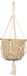 Natural Living plantenpot aan macrame touw - plantenhanger - zeegras pot - H70 cm - D25 cm - woonaccessoires