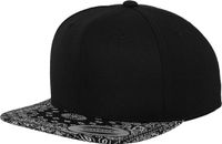Flexfit Urban Classics Bandana black/paisley Snapback Pet - Zwart