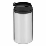 Merkloos / Sans marque Inspirion Gmbh Thermosbeker/warmhoudbeker Koffie To Go - metallic zilver - 290 ml - dubbelwandig - met schroefdop