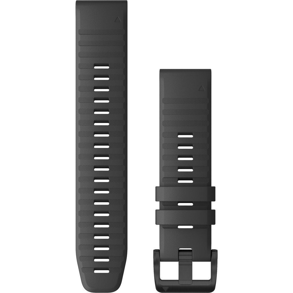 Garmin Siliconen Bandje Grijs/Zwart 22mm