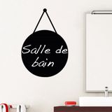 Ambiance Sticker Schoolbordsticker - uitwisbare zelfklevende muurstickers - HANGENDE BOL - 80x55cm