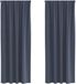 vidaXL Blackout Gordijnen met Ringen 2 st Antraciet 260 x 140 cm
