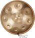 VEVOR Handpan-drum, 56 cm, 9 noten, stalen handdrum, 432 Hz, D mineur, met geweven randbescherming, 2 slagen en draagtas. Duurzame percussie-instrument voor professionele optredens