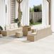 Maison Exclusive - Ensemble de jardin 10 pièces, polyrotin beige