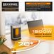 Brandson 307585 Keramische kachel - 1500 W - 2 warmtestanden - ECO-modus - Oscillatie - Timer 24 uur - Afstandsbediening