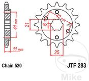 JT Sprockets JTF283.14 14T stalen voortandwiel