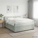 vidaXL Boxspringbed met matras, lichtgrijs, 140 x 200 cm, fluweel