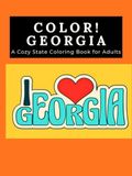 Color Georgia: A Cozy State Coloring Book for Adults