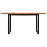 vidaXL Table de salle à manger 160x80x75 cm bois d'acacia massif