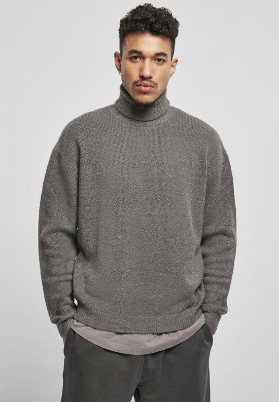 Urban Classics Oversized Roll Neck Sweater - Grijs - S
