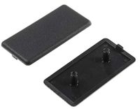 RS PRO Eindkap zwart, 30 x 60 mm, 6 mm, verpakking van 10 stuks