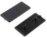 RS PRO Eindkap zwart, 30 x 60 mm, 6 mm, verpakking van 10 stuks