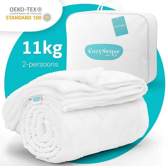 CozySense® Verzwaringsdeken 11kg - 200x200cm - Wit