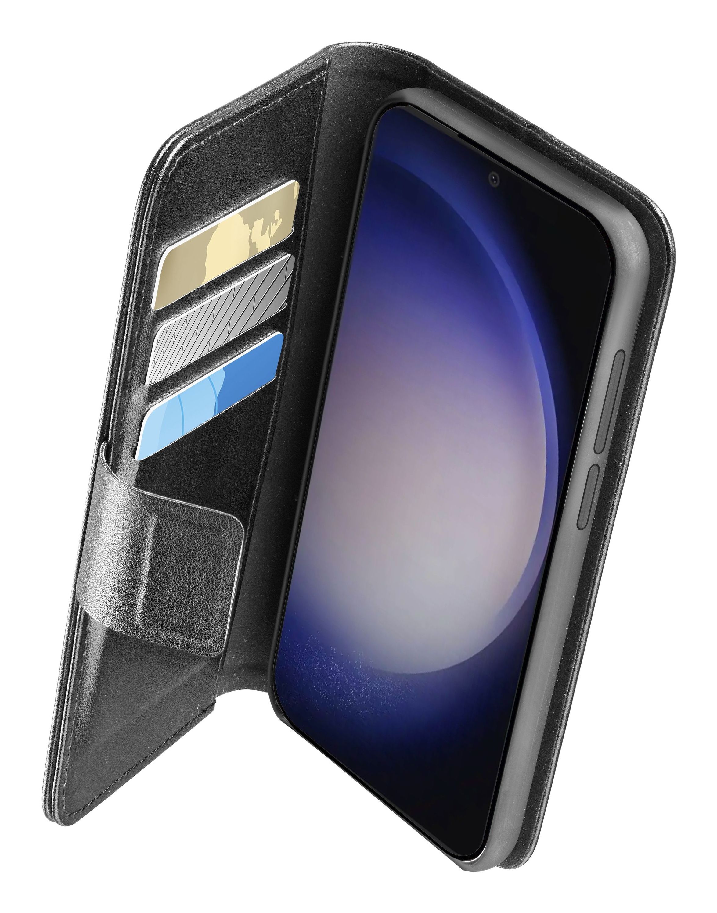 Cellularline Book Agenda Case for Samsung Galaxy S24 - Black