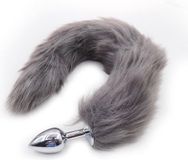 New Age Devi Vossenstaart Foxtail Anale Buttplug Grijs