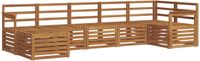 vidaXL Ensemble de canapés d'extérieur 7 pc Naturel