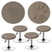 Housse de coussin d'assise en jacquard, rond, 30-40 cm de diamètre. Lavable et durable