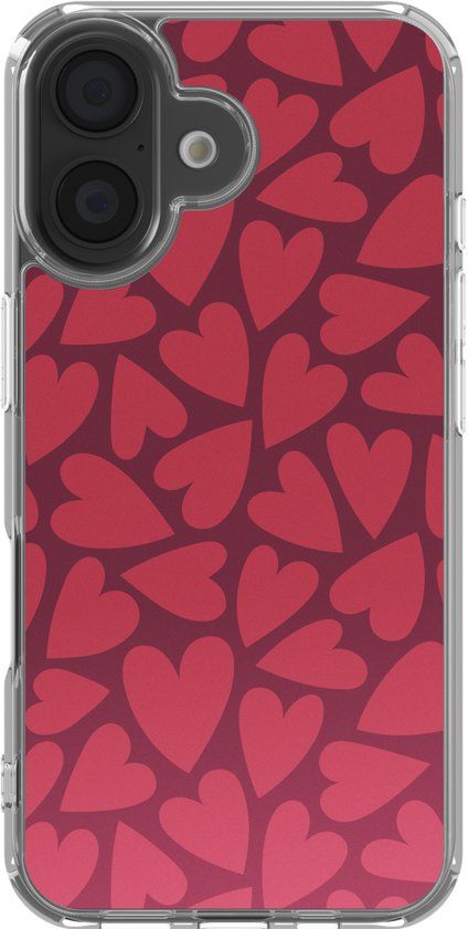 imoshion Hoesje - Geschikt voor Apple iPhone 16 - Design hoesje - Hearty Coral Dust