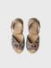 Toni Pons Femme espadrille compensée en raphia bicolore | LIA-RF